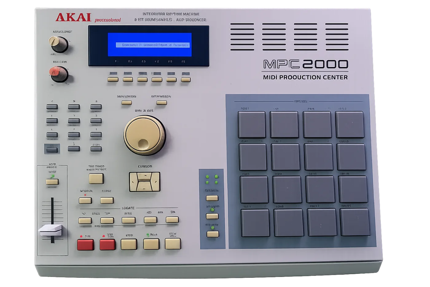 Akai MPC2000 top view